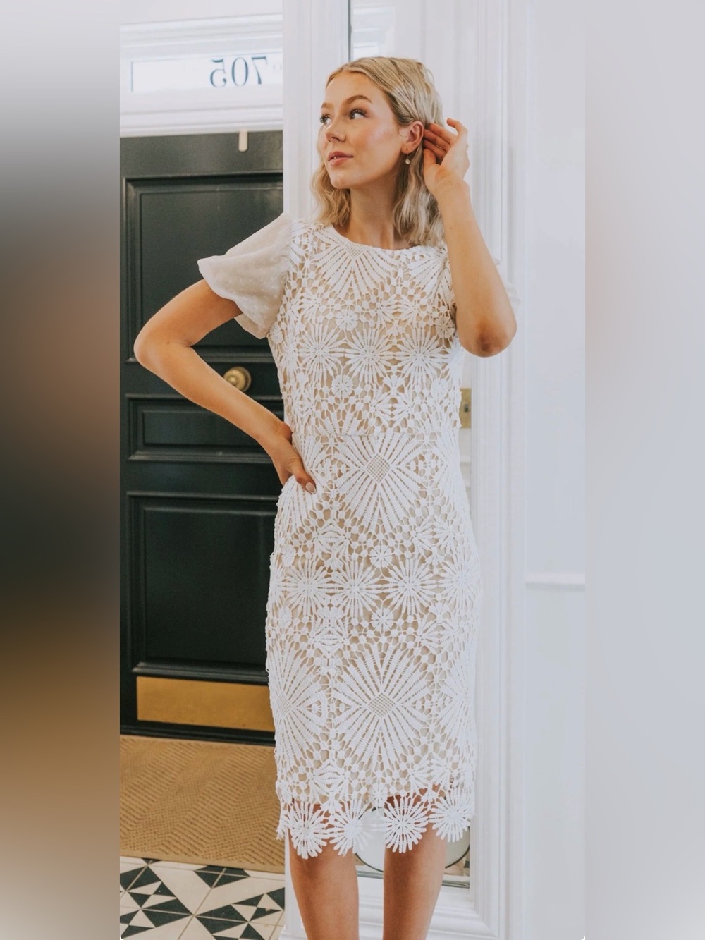 NWOTS One Loved Babe cream dress Womens XS